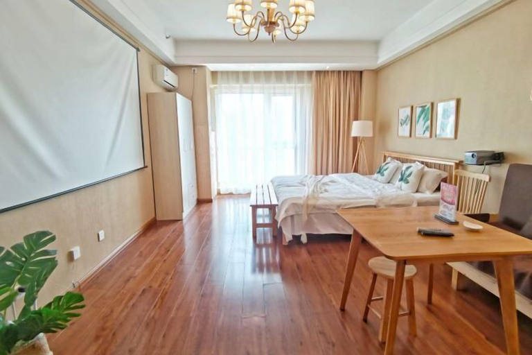 Bedroom 1, Shanyue Seaview Apartment (Dalian Wanda Plaza Branch), Dalian