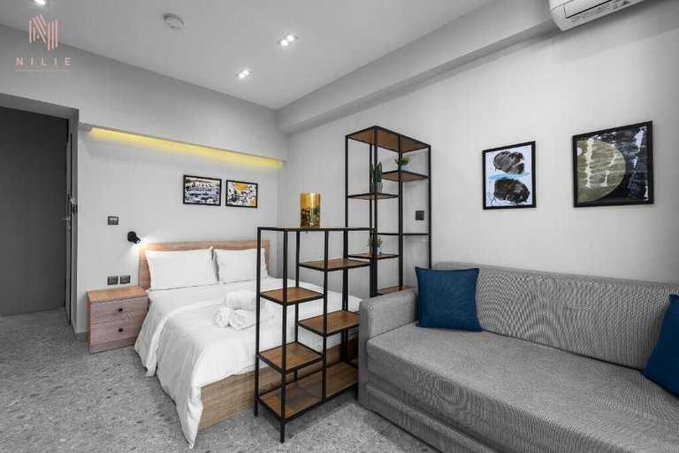 Bedroom 2, Avenue Studios & Apartments, Nilie Hospitality MGMT, Central Macedonia