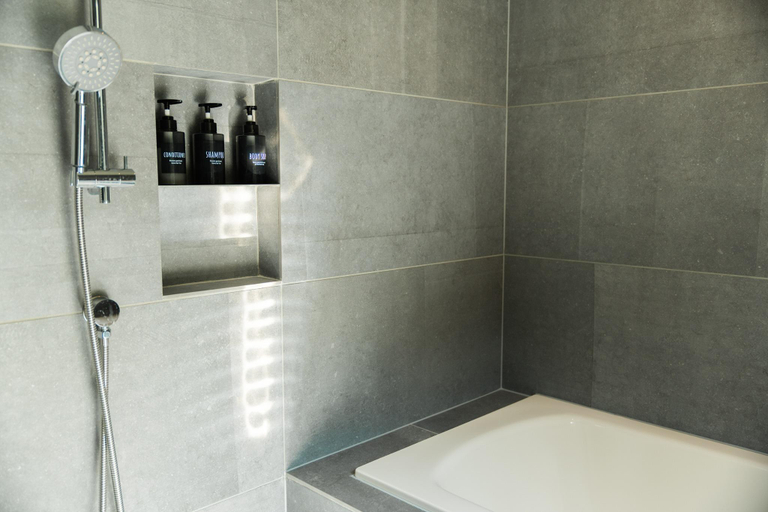 Bathroom, House on Amami Island "Sani House", Amami