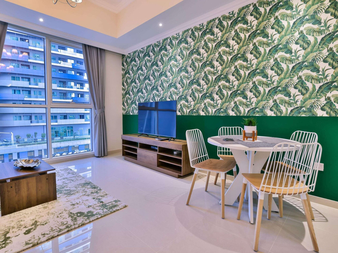 Living room 3, Luxe 1BR Fountain Burj Khalifa by Belvilla, Dubai