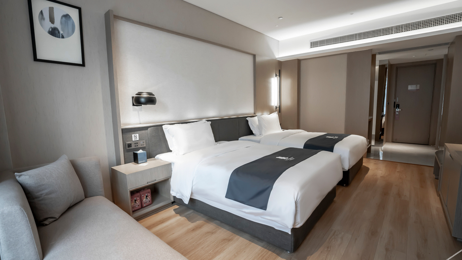 Bedroom 2, Echarmホテル（雷波旅遊バスターミナル）(宜尚酒店（雷波旅游客运中心站店）), Liangshan Yi