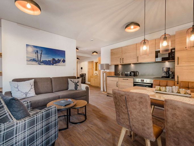 Living room, Modern Flat in a Prime Location on the Hochkonig, Sankt Johann im Pongau