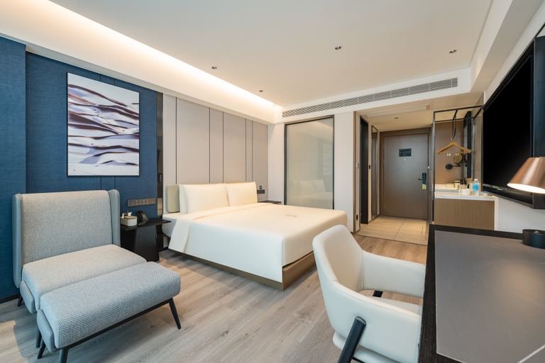 Bedroom 2, Atour Hotel Qingdao Polytechnic University Shandong Road, Qingdao