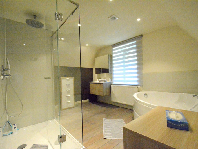 Bathroom 3, Luxe Home with Hot Tub & Sauna, Liège