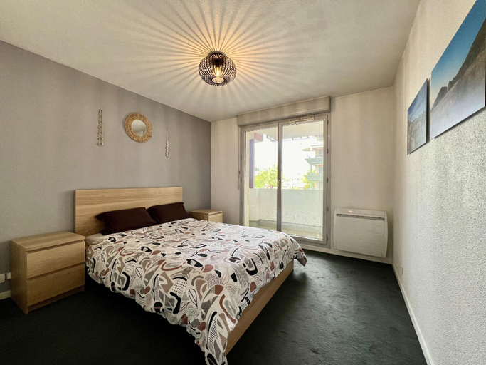 Bedroom 2, Le compagnon -4p- Toulouse Centre, Parking & Métro, Haute-Garonne