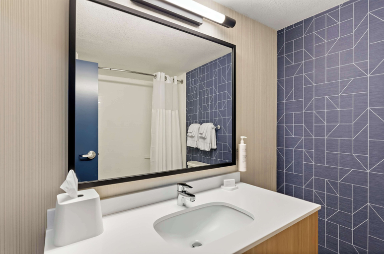 Bathroom 4, Spark by Hilton Winston-Salem University, Forsyth