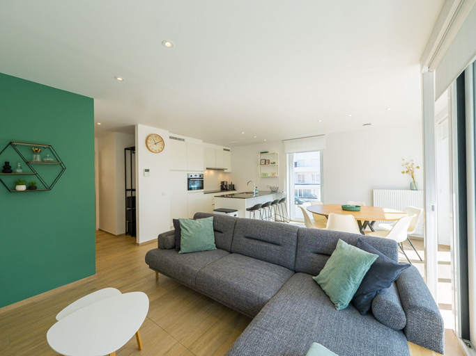 Living room 2, Modern Apartment Within Walking Distance of the se, West-Vlaanderen