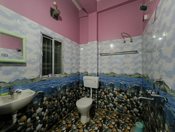 Bathroom 4, RG Homestay, Sivasagar