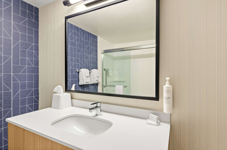 Bathroom 4, Spark by Hilton Winston-Salem University, Forsyth