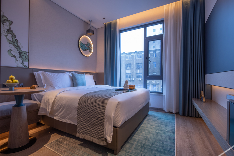 Bedroom 2, Fuyang Yunbo Manju Hotel (Normal College Store of West High Speed Railway Station, Fuyang