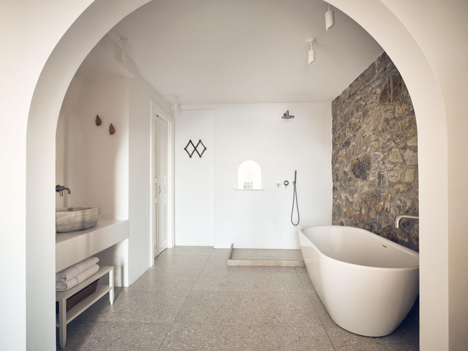 Bathroom 4, Belvedere Hilltop Complex Rooms & Suites - The Lea, South Aegean