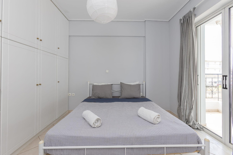 Bedroom 3, Beachfront Cozy House - Kiatos Seaview Retreat, Peloponnese