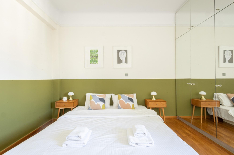 Bedroom 2, 3 Bdrm Luxury Apt in Athens Incredible Acropolis View, Attica