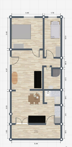 Floor plans 3, Apartments and rooms Camelia, Premantura