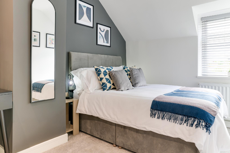 Bedroom 2, Beam End Snainton - Modern 2-bedroom Stone Cottage, North Yorkshire