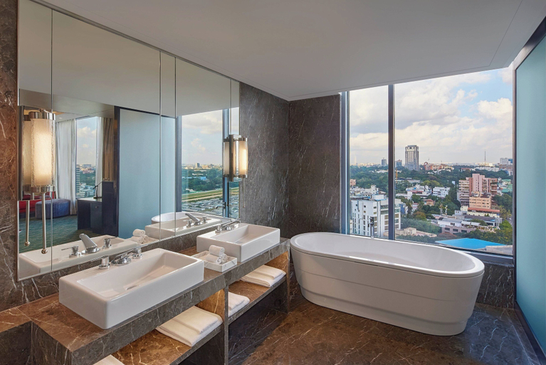 Bathroom 5, Renaissance Bengaluru Race Course Hotel, Bangalore