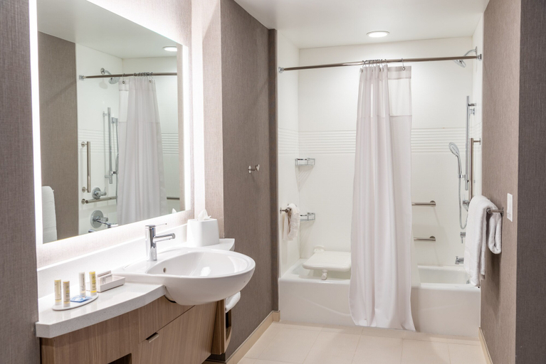 Bathroom 3, SpringHill Suites by Marriott Overland Park Leawood, Kansas City
