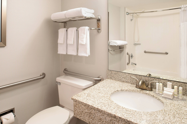 Bathroom 3, Courtyard by Marriott Portland Airport, Multnomah