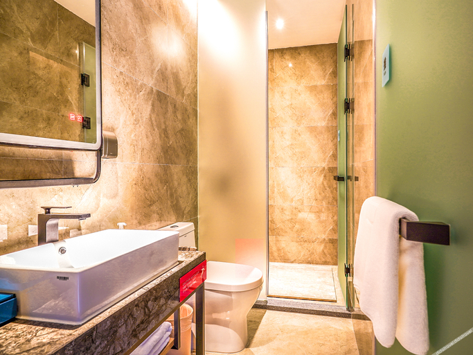 Bathroom 3, Echarm Hotel Zhuhai Qinglv Road Grand Theater, Zhuhai
