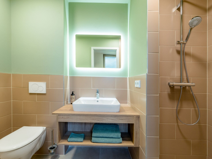 Bathroom 4, 360° Apartmenthotel - by teamgeist, Dahme-Spreewald