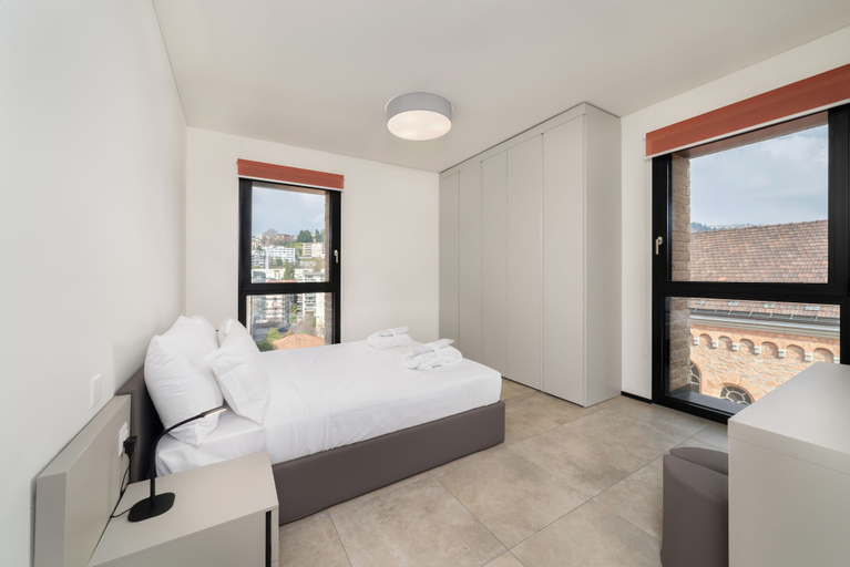 Bedroom 2, Swiss Hotel Apartments - Lugano, Lugano