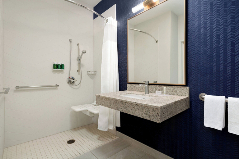 Bathroom 4, Fairfield Inn by Marriott Visalia Sequoia, Tulare