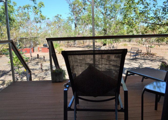 Balcony/terrace, Nina's Ark Wildlife Sanctuary Package, Coomalie