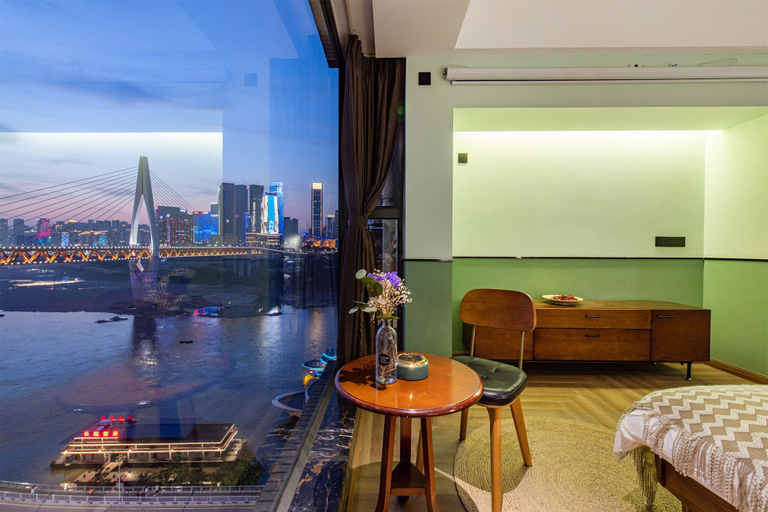 Bedroom 3, Nuanyu Apartment with River View & Drone Show View, Chongqing