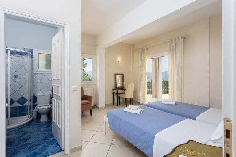 Bedroom 5, Villa Eleni Large Private Pool Sea Views A C Wifi - 1457, Ionian Islands