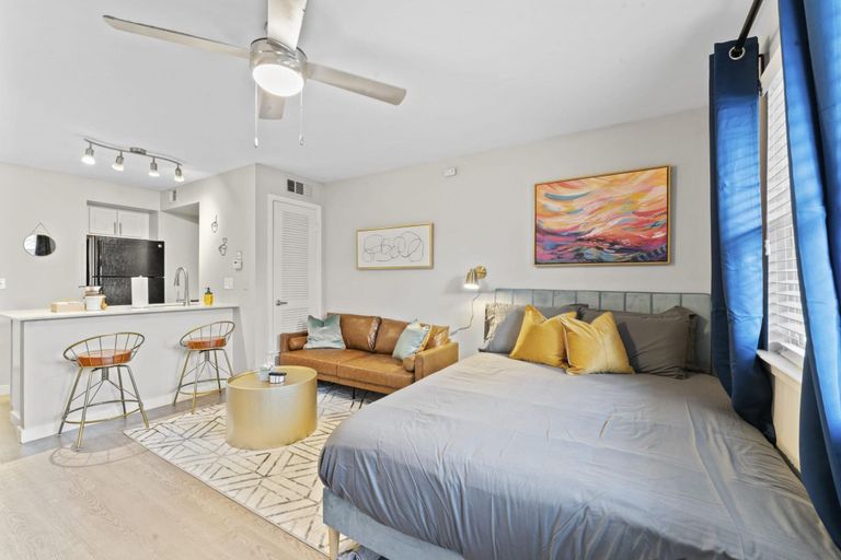 Bedroom, Comfy Studio Close to Downtown and Domain, Travis