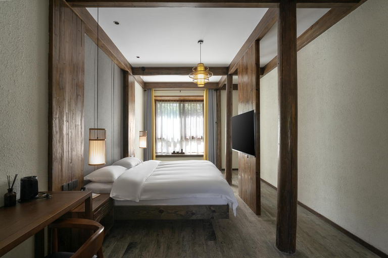 Bedroom 2, 黄山沐心弈园生态文化主题民宿, Huangshan