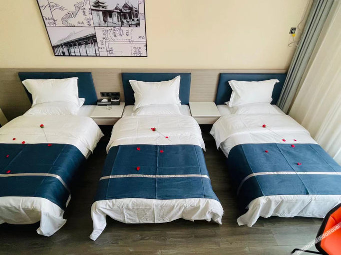 Bedroom 2, Tran Resort Hotel (Yinchuan Xingqing Wanda Branch), Yinchuan