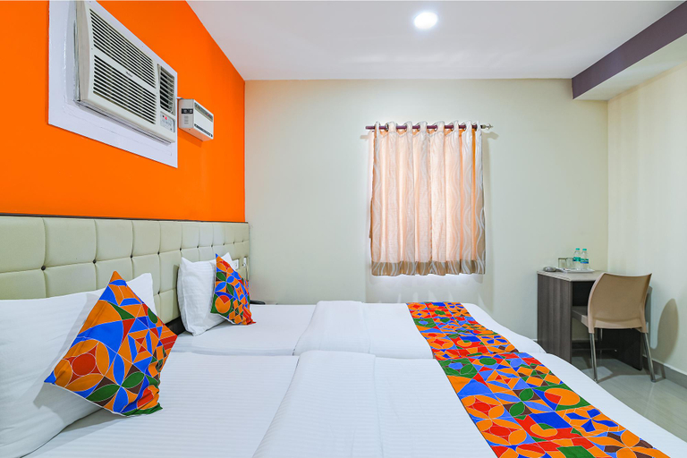 Bedroom 3, FabHotel VRJ Residency, 500M from Chennai Trade Center, Chennai