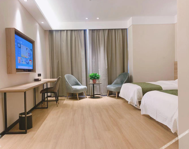 Bedroom 2, Green Tree Inn Henan Shangqiu Minquan County High-Speed Railway Station, Shangqiu