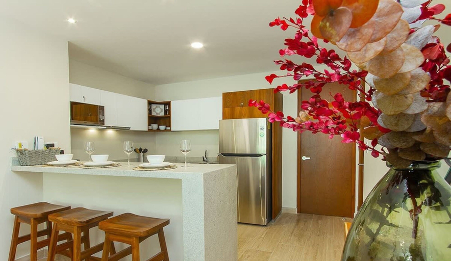 Room 5, 2 Br Roof w Infinity Pool Jacuzzi Spacious, Cozumel