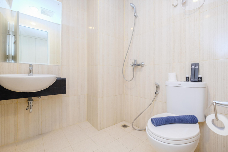 Bathroom 5, Cool and Warm 1BR without Living Room at Sentul Tower Apartment By Travelio, Bogor