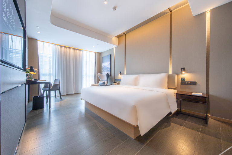 Bedroom 2, Atour Hotel Huaian Shuidukou Avenue, Huai'an