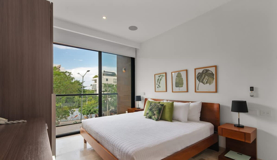 Bedroom 4, Luminous 1 Br Steps Away From the Beach, Cozumel
