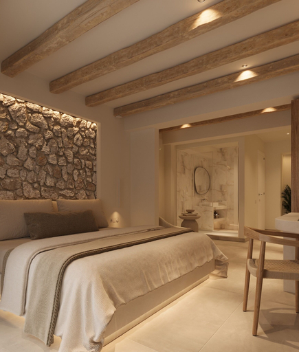 Bedroom 4, Tinas Plus Hotel, South Aegean