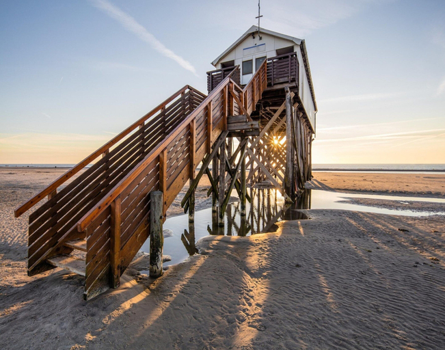 View from property 4, Ferienwohnung Direkt am Deich in St.peter-ording, Nordfriesland