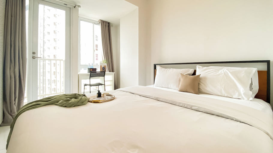 Bedroom 1, Homey And Minimalist Style Studio Apartment At Tokyo Riverside Pik 2, Tangerang