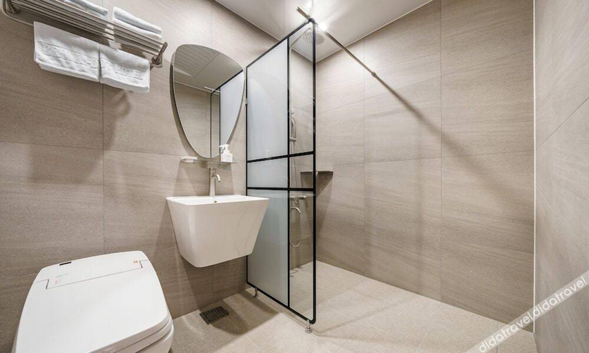 Bathroom, Cheomdan Browndot Hotel, Jangseong