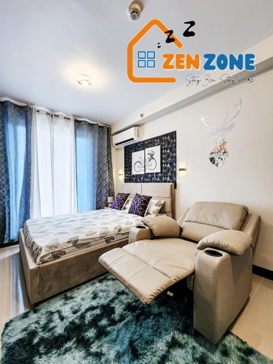 Bed, Zen Zone Studio Condo near Mactan Airport Cebu, Lapu-Lapu City