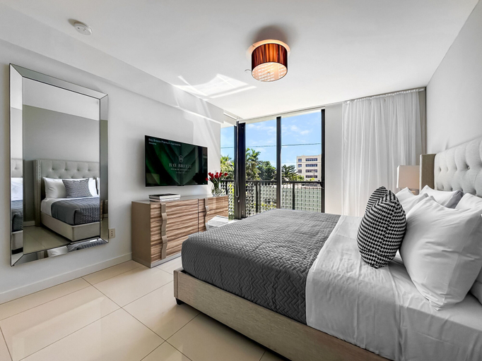 Bedroom 4, Bay Breeze Premium Apartments By Eskape Collection, Miami-Dade