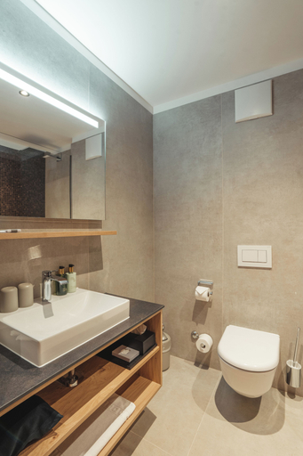 Bathroom 4, Hotel Porta Cervino - Parking & Dining, Visp