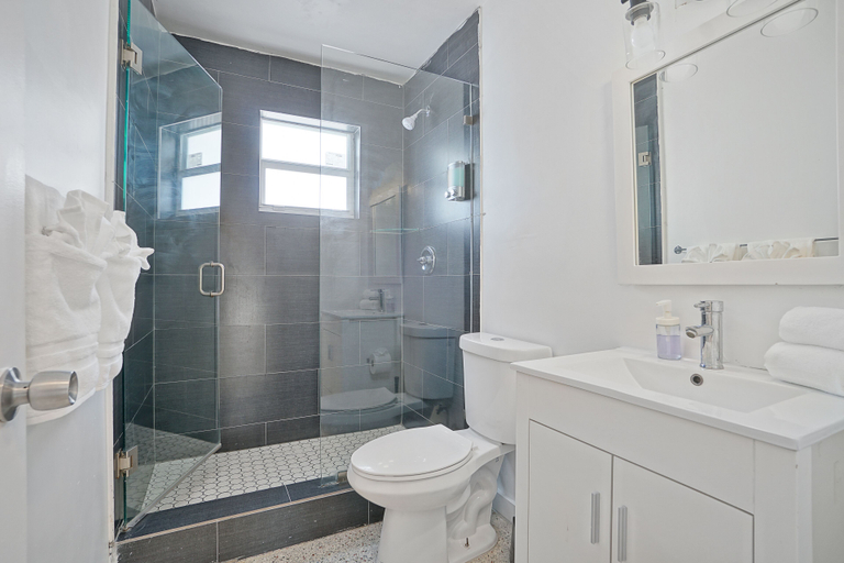 Bathroom, Stylish Wynwood Flats, Miami-Dade