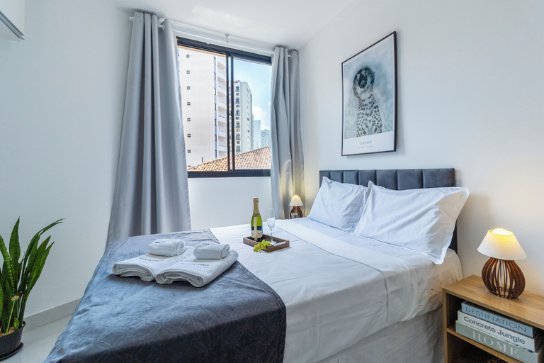 Bedroom 2, Piscina - Ibirapuera - Brazillian Corner, São Paulo