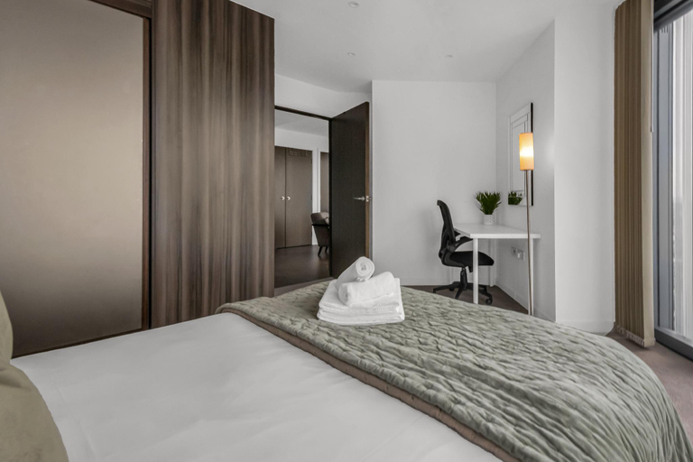Bedroom 2, One Bedroom Elegant Apartments in Lexicon, London