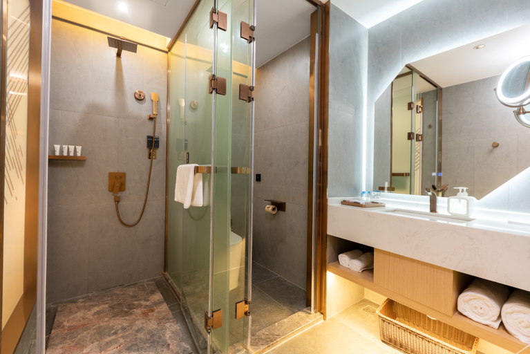 Bathroom 3, Borrman Hotel (Wuhan Guanggu Fozuling Gaoxin Si Road), Wuhan
