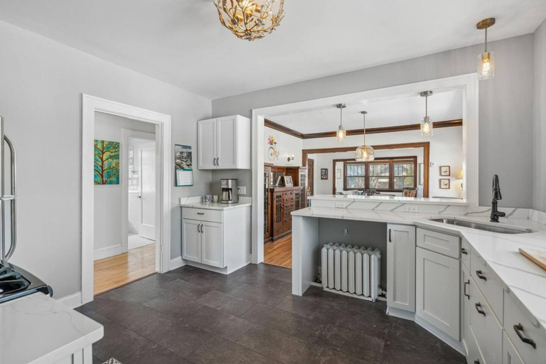 Kitchen 2, Sky Apt in Majestic MPLS Duplex, Hennepin